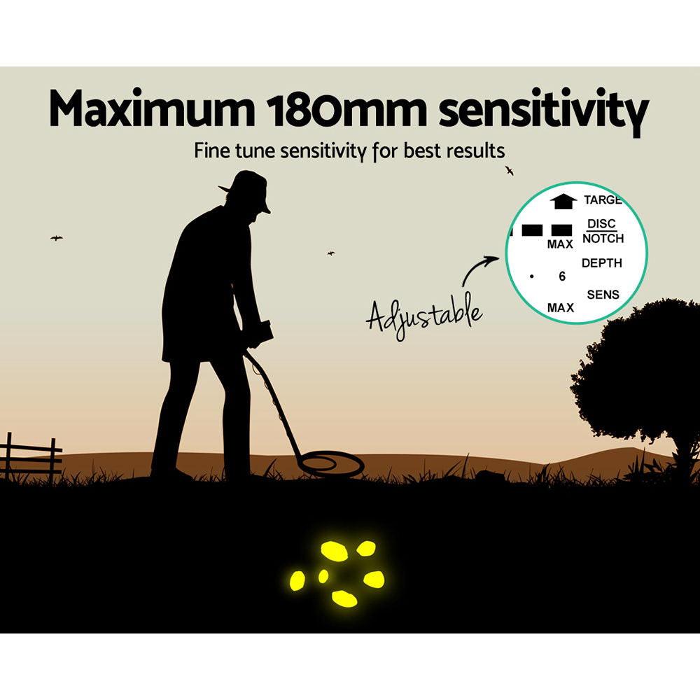 Metal Detector 180MM Deep Sensitive Waterproof Pinpointer Treasure Hunter.