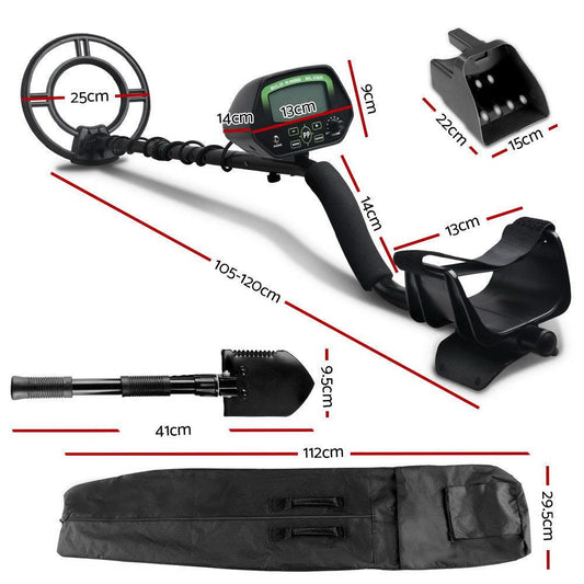 Metal Detector 220MM Deep Sensitive Waterproof Treasure Hunter Gold Digger Shovel.