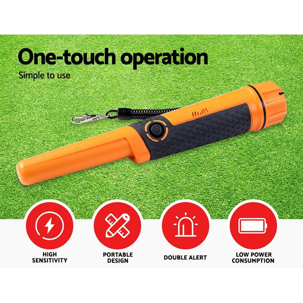Metal Detector 40MM Sensitive Handheld Pinpointer Waterproof Automatic Hunter Orange.