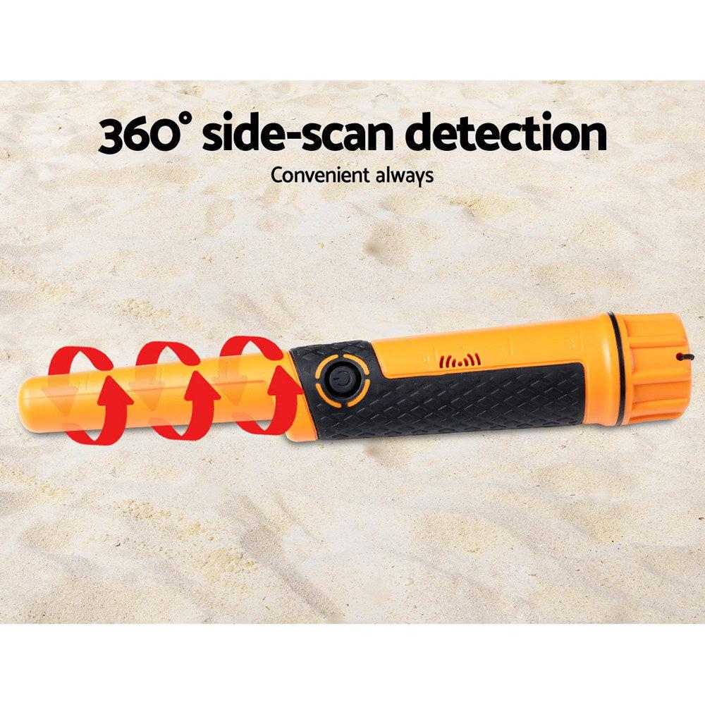 Metal Detector 40MM Sensitive Handheld Pinpointer Waterproof Automatic Hunter Orange.
