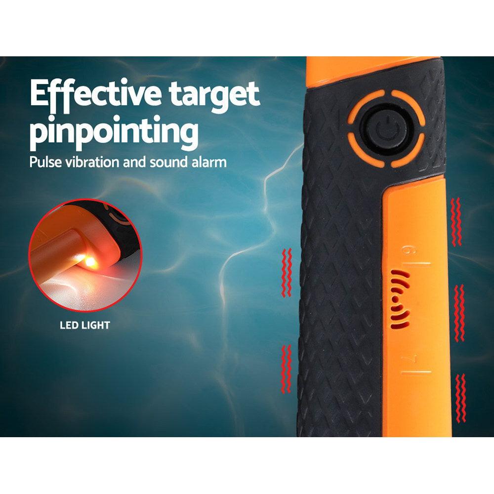 Metal Detector 40MM Sensitive Handheld Pinpointer Waterproof Automatic Hunter Orange.