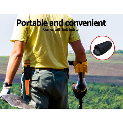 Metal Detector 40MM Sensitive Handheld Pinpointer Waterproof Automatic Hunter Orange.