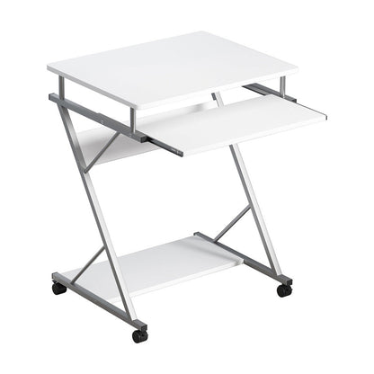 Artiss Computer Desk Keyboard Tray Shelf White 60CM.