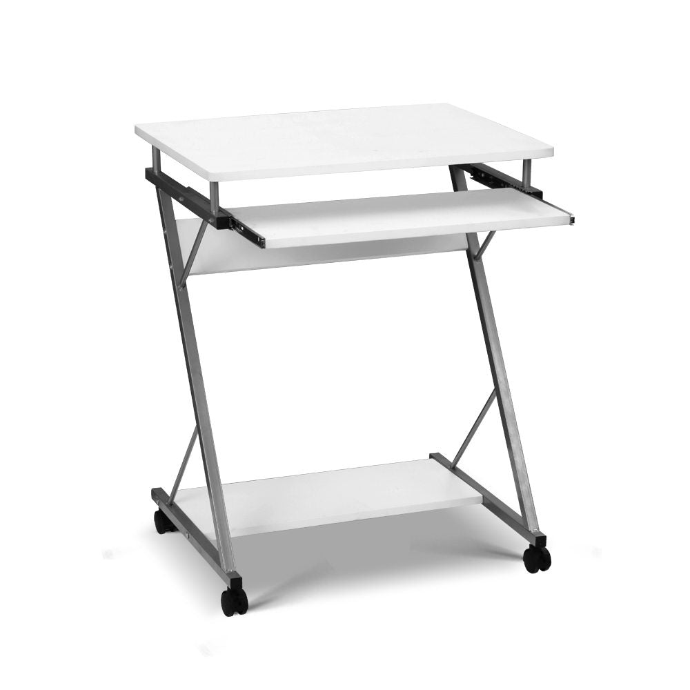 Artiss Computer Desk Keyboard Tray Shelf White 60CM.
