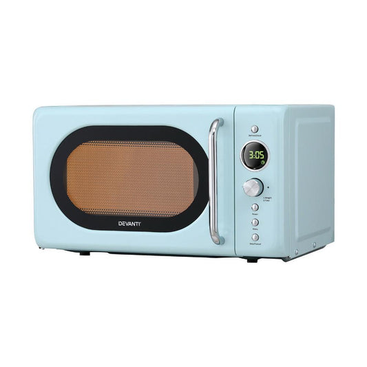 Devanti 20L Microwave Oven 800W Blue.