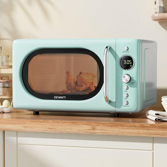 Devanti 20L Microwave Oven 700W Green.