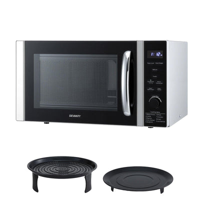 Devanti 30L Microwave Oven 4-IN-1 Air Fryer Convection Grill.