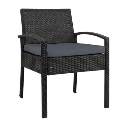 Gardeon Outdoor Dining Chairs Patio Furniture Rattan Lounge Chair Cushion Felix.