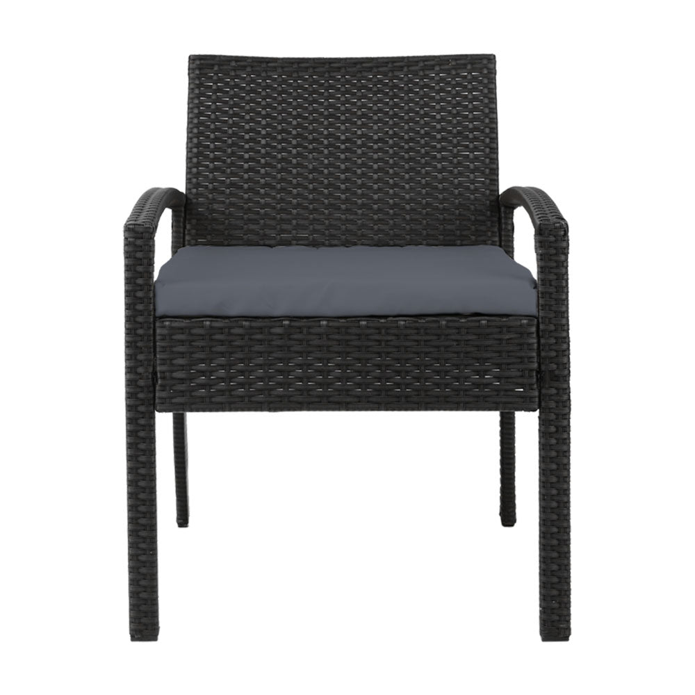 Gardeon Outdoor Dining Chairs Patio Furniture Rattan Lounge Chair Cushion Felix.