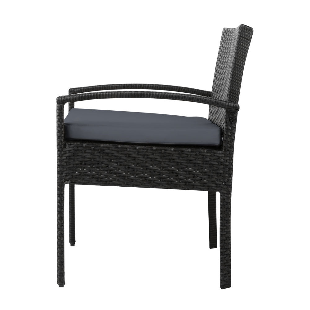 Gardeon Outdoor Dining Chairs Patio Furniture Rattan Lounge Chair Cushion Felix.