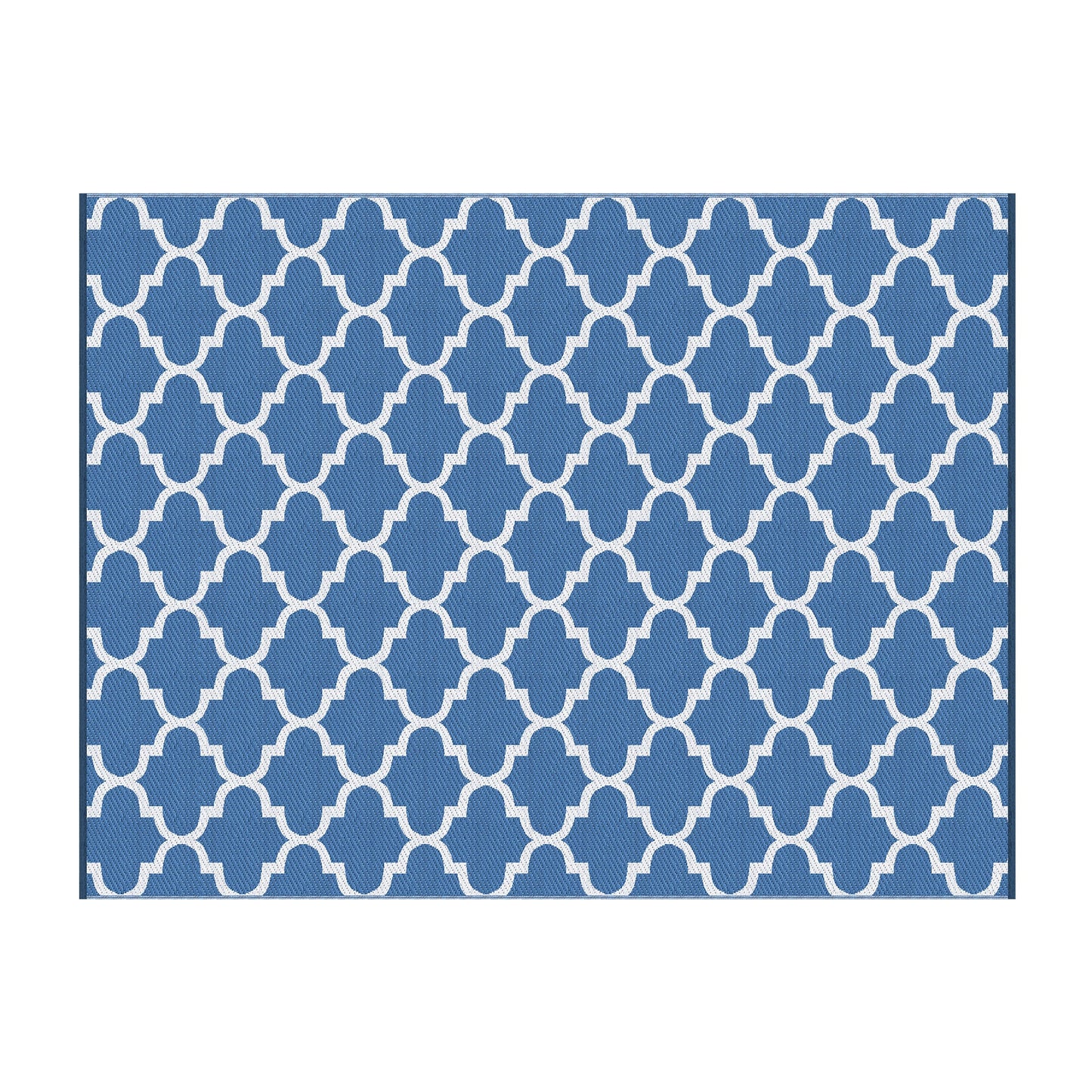 Gardeon Outdoor Rugs 274x366cm Large Carpet Reversible Area Mat PP Dual-Sided Patio Rug Blue