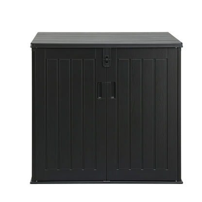 Gardeon Outdoor Storage Box 775L Container Lockable Cabinet Tool Organizer Shed Black