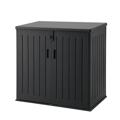 Gardeon Outdoor Storage Box 775L Container Lockable Cabinet Tool Organizer Shed Black