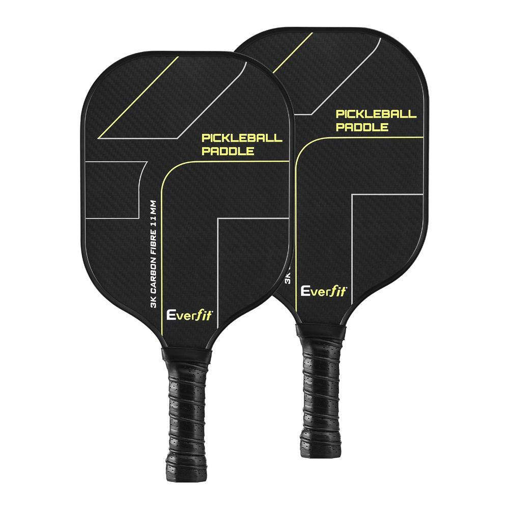 Everfit 2PCS Pickleball Paddles Set Outdoor Pickle Balls Rackets with Cover Bag Training.