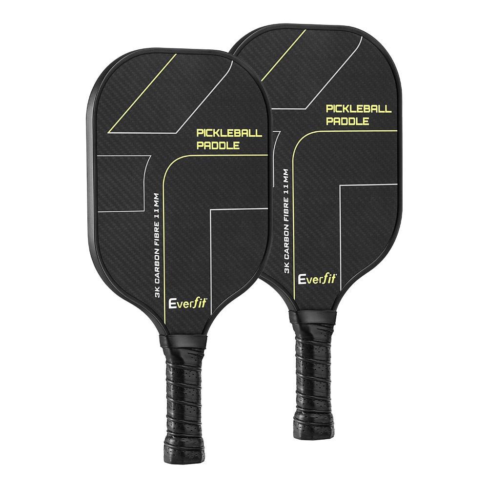 Everfit 2PCS Pickleball Paddles Set Outdoor Pickle Balls Rackets with Cover Bag Training.