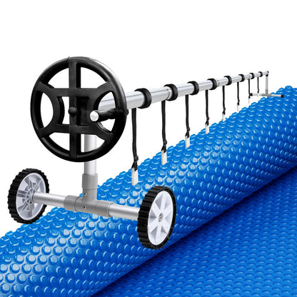 Aqua Buddy Pool Cover 600 Micron 6.5x3m w/ Roller 4m Swimming Pools Solar Blanket