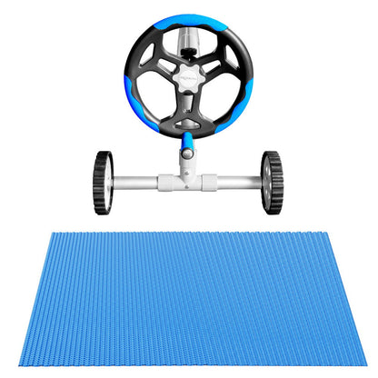 Aqua Buddy Pool Cover 600 Micron 6.5x3m w/ Roller 4m Swimming Pools Solar Blanket