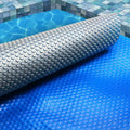 Aqua Buddy Pool Cover 500 Micron 7x4m Swimming Pool Solar Blanket Blue Silver