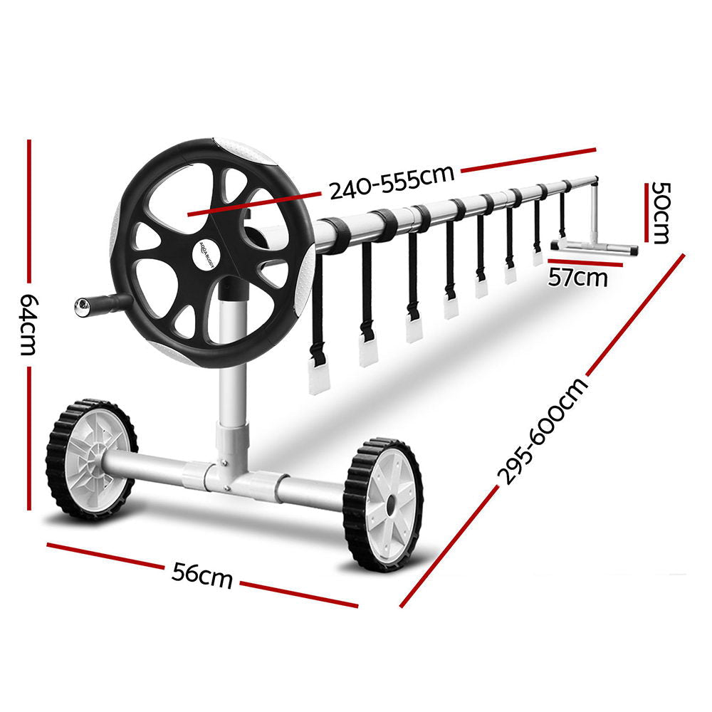Aquabuddy Pool Cover Roller 5.5m Adjustable Swimming Pool Solar Blanket Reel.