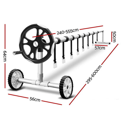 Aquabuddy Pool Cover Roller 5.5m Adjustable Swimming Pool Solar Blanket Reel.