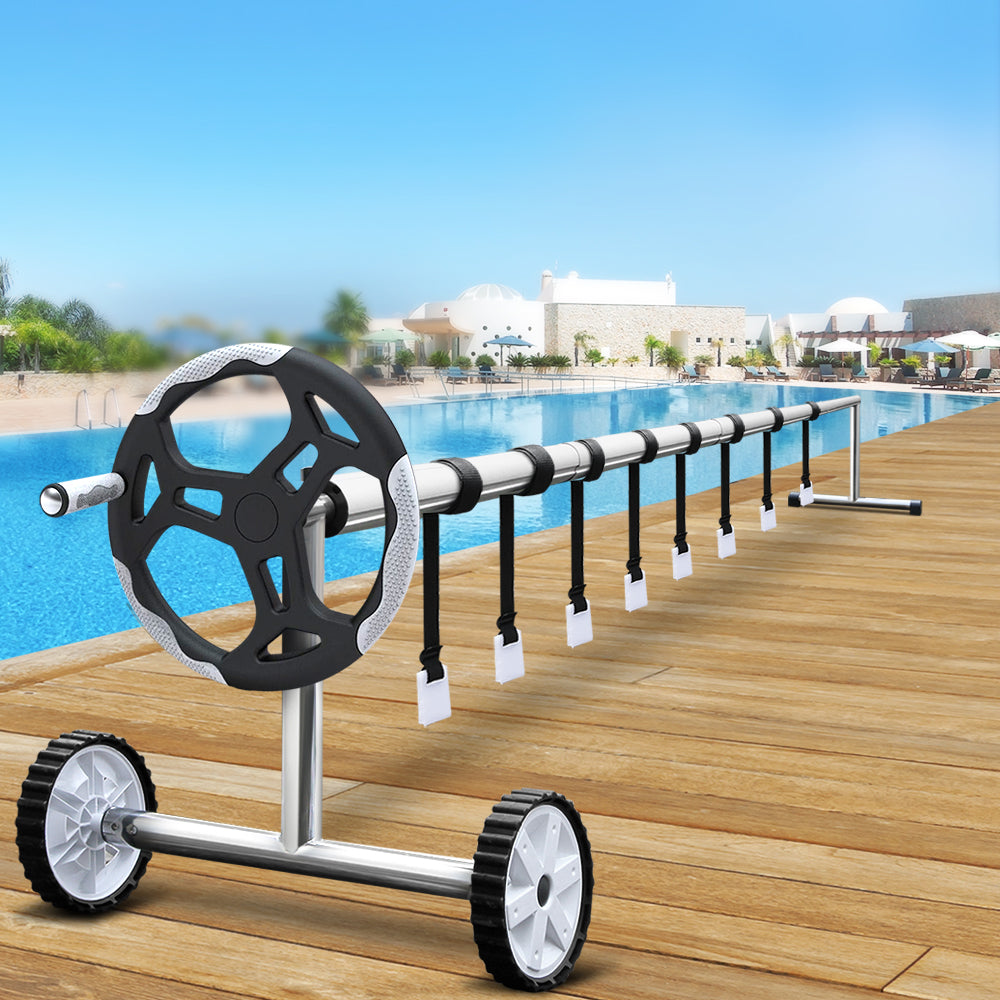 Aquabuddy Pool Cover Roller 5.5m Adjustable Swimming Pool Solar Blanket Reel.