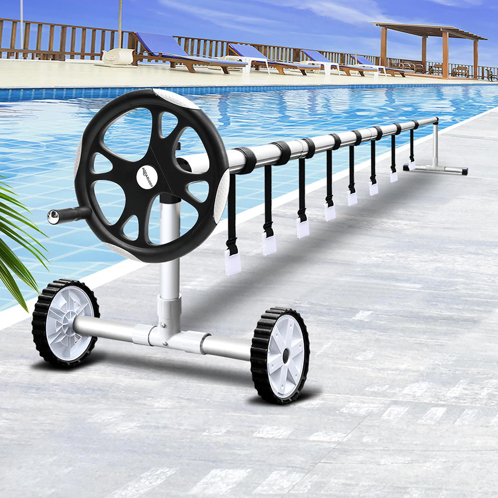Aquabuddy Pool Cover Roller 5.5m Adjustable Swimming Pool Solar Blanket Reel.