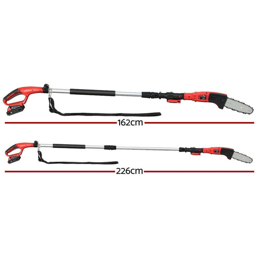 Giantz Chainsaw Cordless Pole Chain Saw 20V 8inch Pruner Battery 2.7m Long Reach.