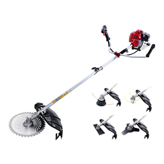 Giantz Pole Chainsaw Petrol Hedge Trimmer Tree Pruner 5 In 1.