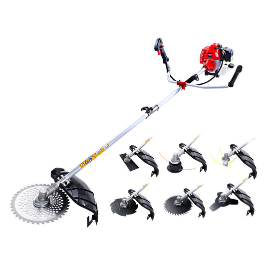 Giantz 2 Stroke Pole Chainsaw Petrol Hedge Trimmer Tree Pruner 7 In 1.