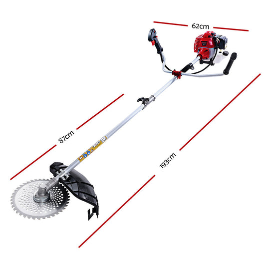 Giantz 2 Stroke Pole Chainsaw Petrol Hedge Trimmer Tree Pruner 7 In 1.