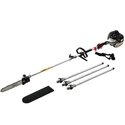 Giantz 62CC Pole Chainsaw 12in Chain Saw Petrol 5.6m Long Reach Black.