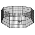 i.Pet 24" 8 Panel Dog Playpen Pet Fence Exercise Cage Enclosure Play Pen.