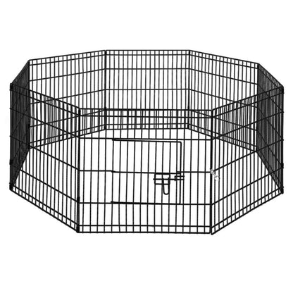 i.Pet 24" 8 Panel Dog Playpen Pet Fence Exercise Cage Enclosure Play Pen.