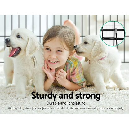 i.Pet 36" 8 Panel Dog Playpen Pet Fence Exercise Cage Enclosure Play Pen.