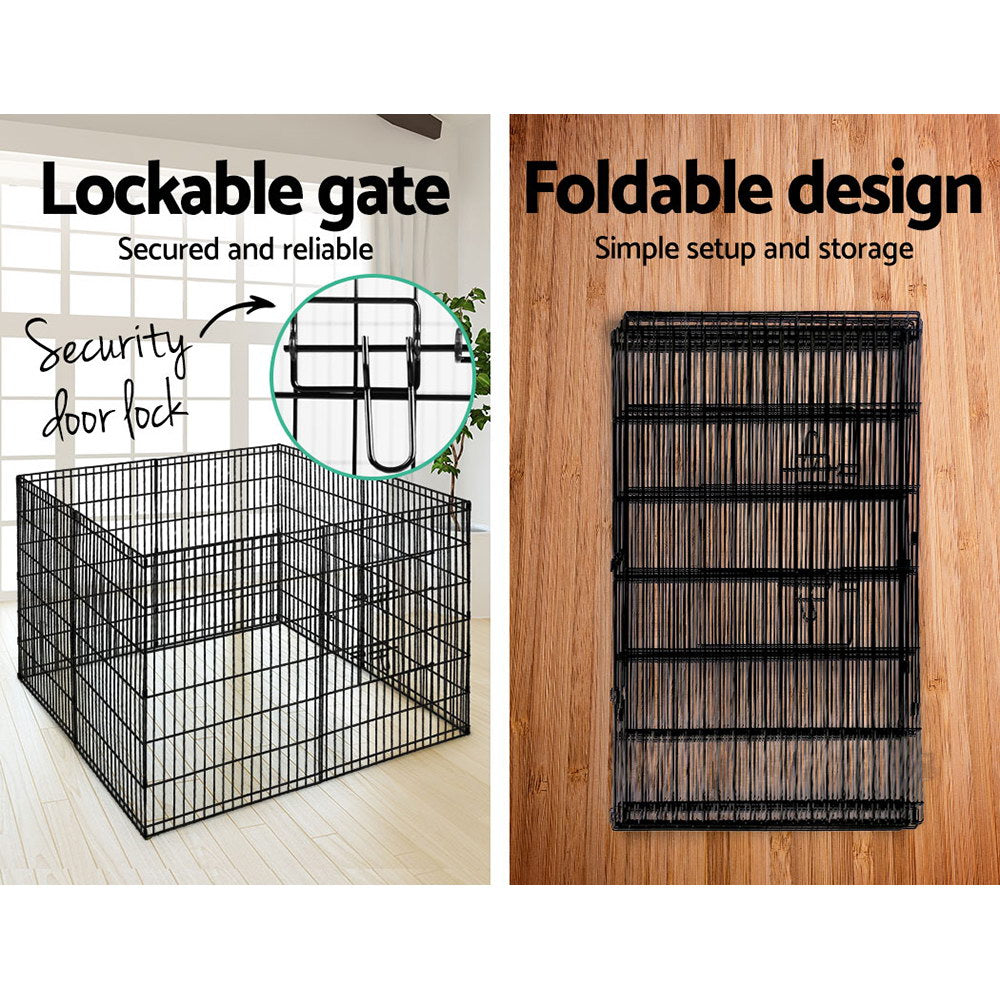 i.Pet 36" 8 Panel Dog Playpen Pet Fence Exercise Cage Enclosure Play Pen.