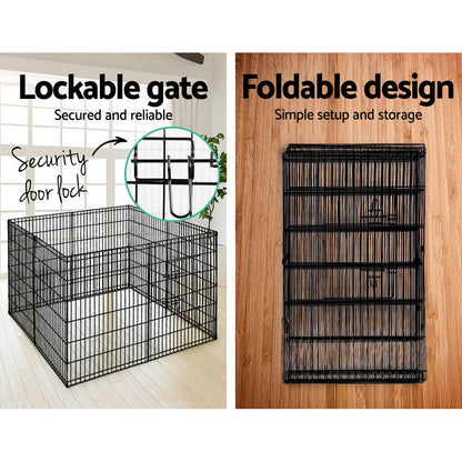 i.Pet 36" 8 Panel Dog Playpen Pet Fence Exercise Cage Enclosure Play Pen.