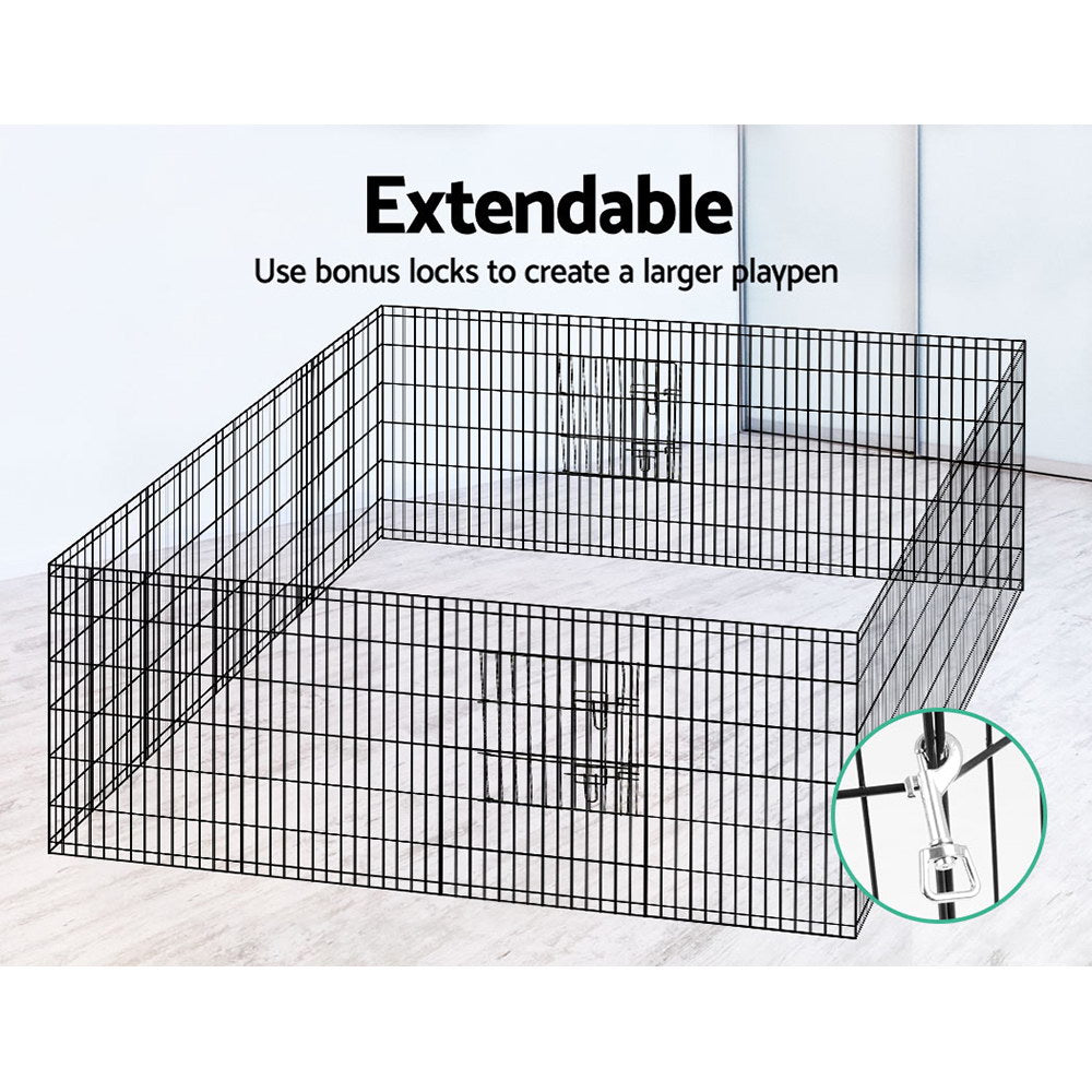 i.Pet 36" 8 Panel Dog Playpen Pet Fence Exercise Cage Enclosure Play Pen.