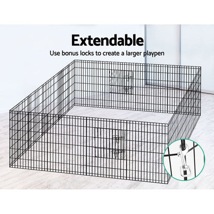 i.Pet 36" 8 Panel Dog Playpen Pet Fence Exercise Cage Enclosure Play Pen.