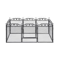 i.Pet Pet Dog Playpen Heavy-Duty Enclosure Multi-Configuration Indoor Outdoor Black