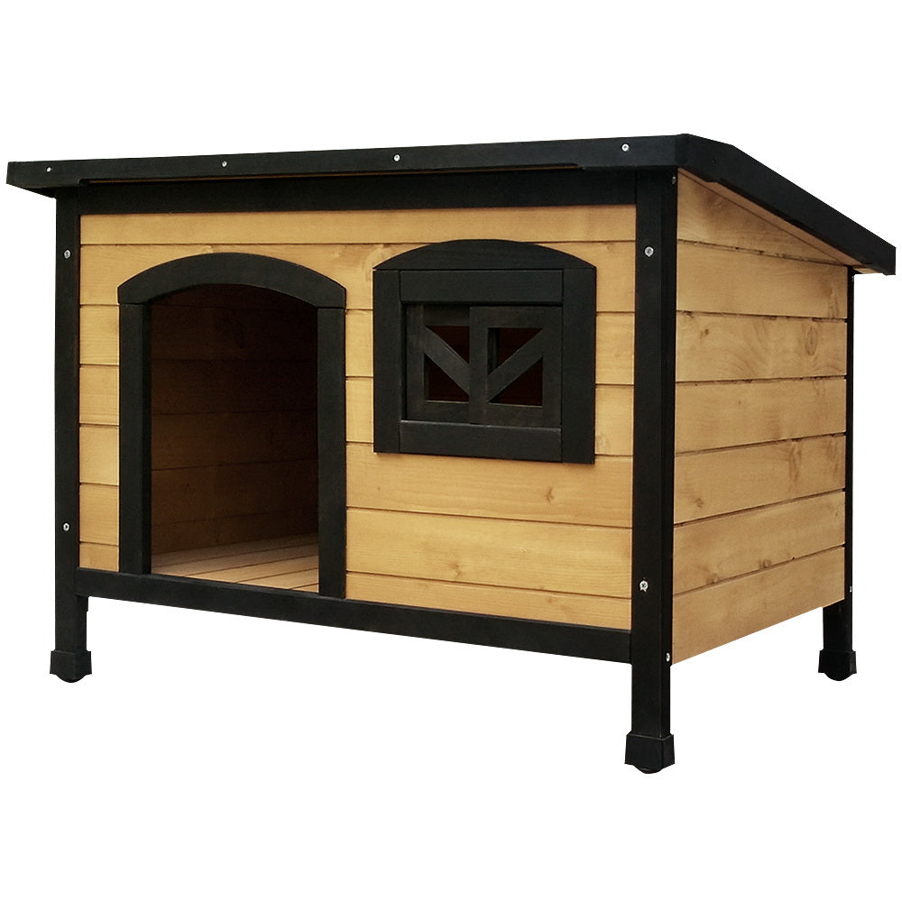i.Pet Dog Kennel Extra Large Wooden Outdoor Indoor Puppy Pet House Cabin Crate Weatherproof.