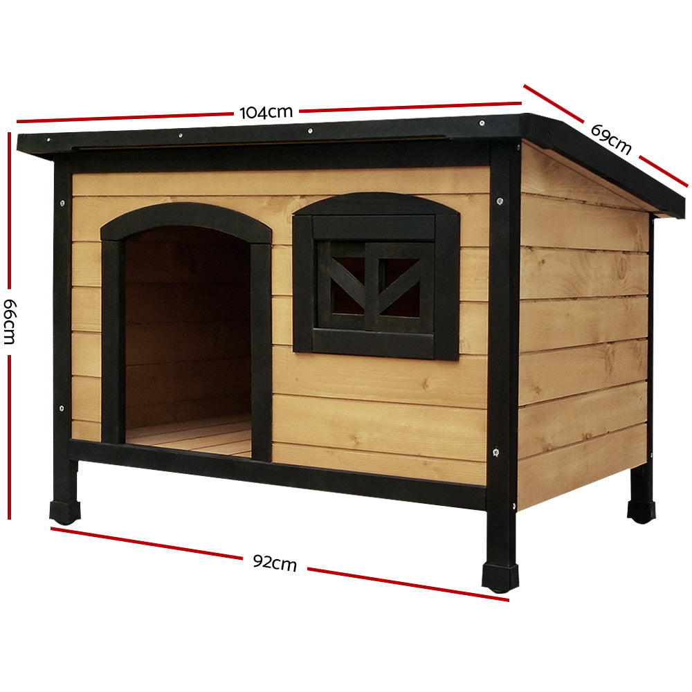 i.Pet Dog Kennel Extra Large Wooden Outdoor Indoor Puppy Pet House Cabin Crate Weatherproof.