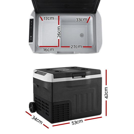 Portable Fridge 30L Bar Fridges Camping Freezer 12V/24V/240V.