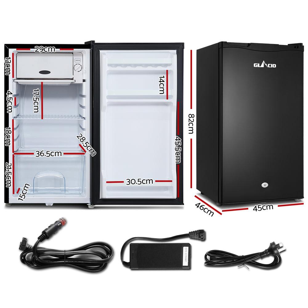 Glacio 95L Portable Fridge Freezer Bar Upright 12V/24V/240V Camping Caravan.