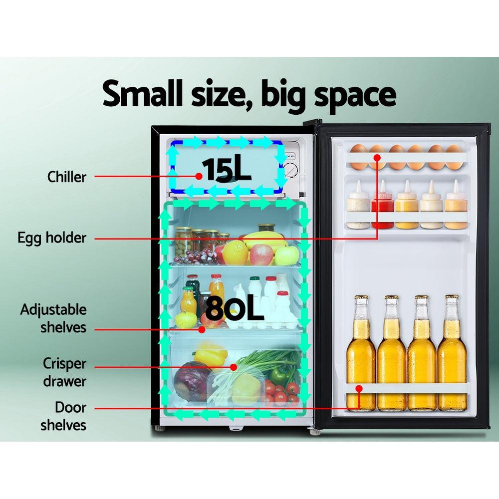 Glacio 95L Portable Fridge Freezer Bar Upright 12V/24V/240V Camping Caravan.