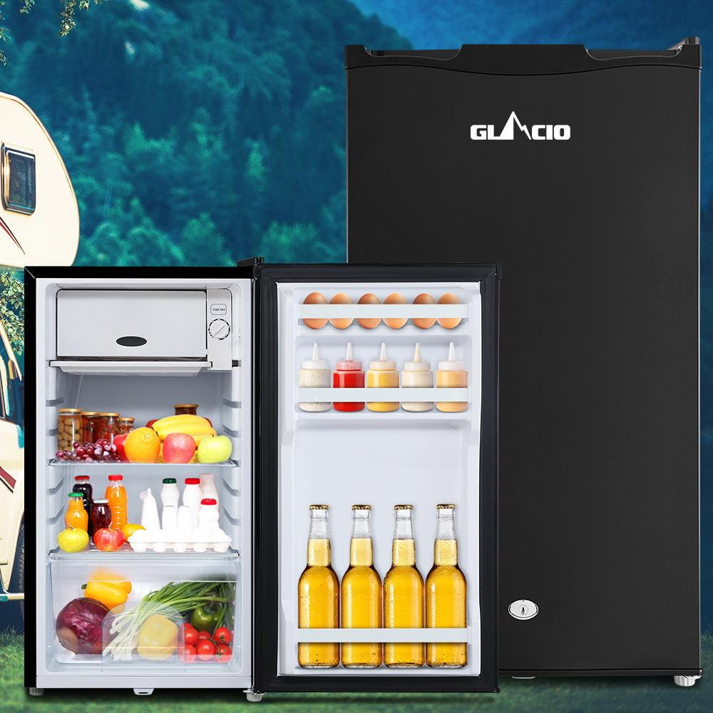 Glacio 95L Portable Fridge Freezer Bar Upright 12V/24V/240V Camping Caravan.