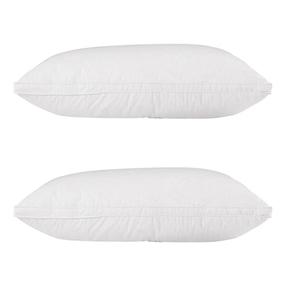 Giselle Bedding Goose Feather Down Pillow Luxury Twin Pack.
