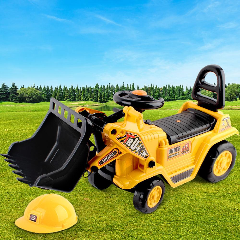 Keezi Ride On Car Toys Kids Excavator Bulldozer Sandpit Digger Car Pretend Play.