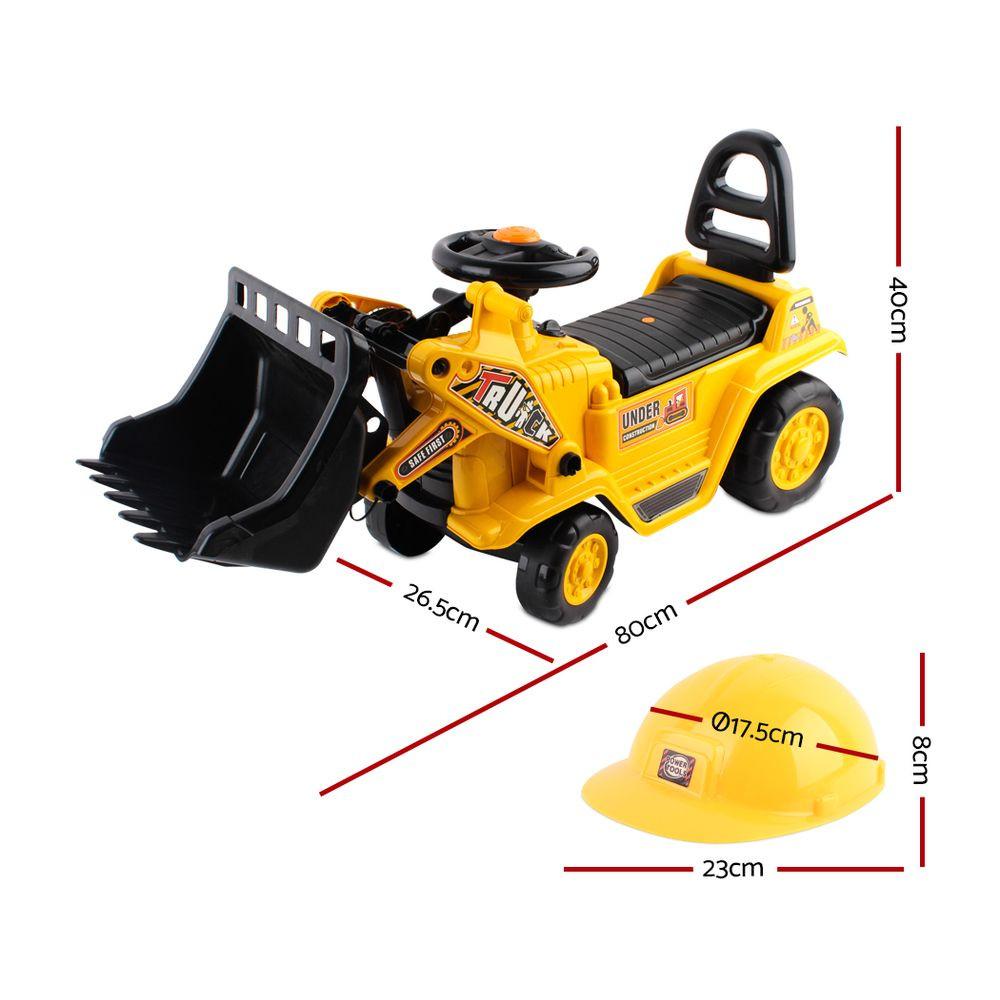 Keezi Ride On Car Toys Kids Excavator Bulldozer Sandpit Digger Car Pretend Play.