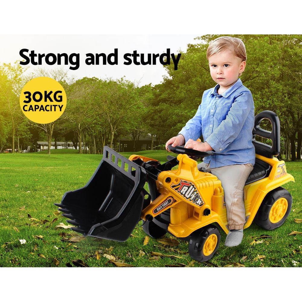 Keezi Ride On Car Toys Kids Excavator Bulldozer Sandpit Digger Car Pretend Play.