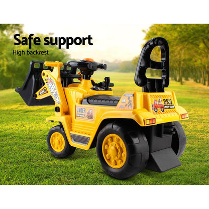 Keezi Ride On Car Toys Kids Excavator Bulldozer Sandpit Digger Car Pretend Play.